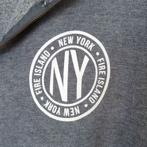 U.S Vintage 1965 Gray Heather Sweatshirt Fire Island Graphic Medium